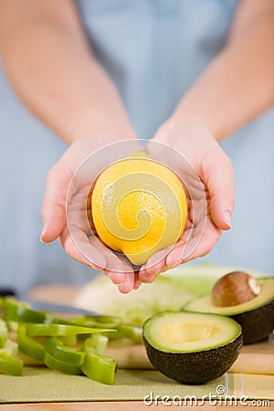 Fresh Organic Lemons Stock Photo