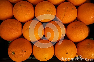 Fresh organic oranges from the intalian market Stock Photo