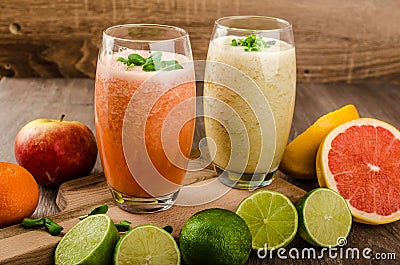 Fresh organic smoothie Stock Photo