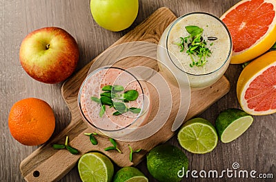 Fresh organic smoothie Stock Photo