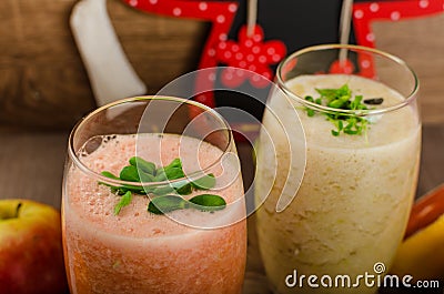 Fresh organic smoothie Stock Photo