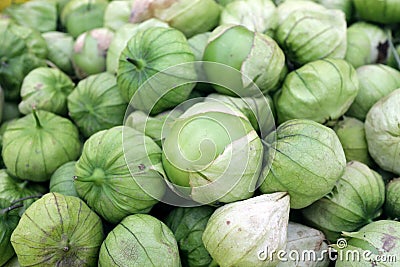 Fresh organic tomatillo Stock Photo