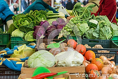 Fresh organically grown vegetables. Stock Photo