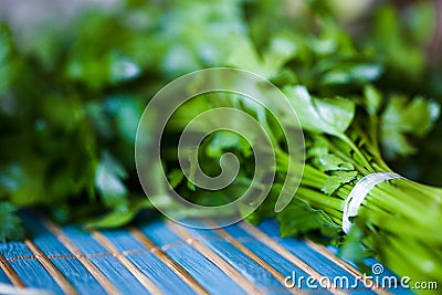 Fresh parsley Stock Photo