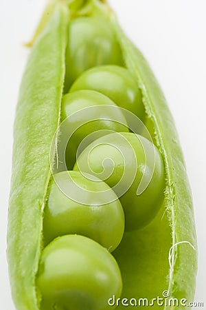 Fresh pea pods Stock Photo