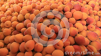 Fresh Peaches background Nectarine 16x9 Stock Photo