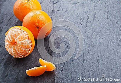 Fresh peeled nectarine for a healthy snack Stock Photo