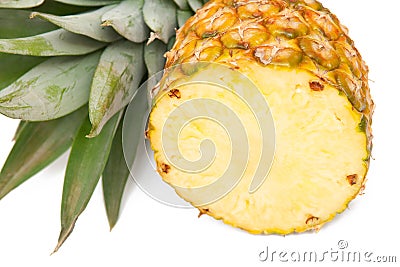 Pineapple isolated on white background Stock Photo