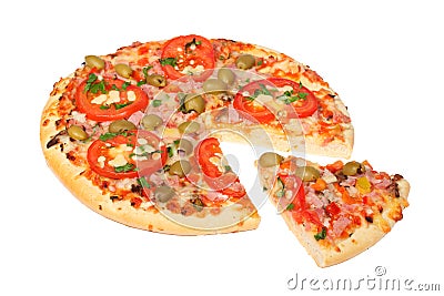 Fresh pizza Stock Photo