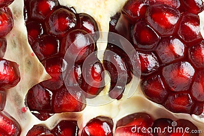 Fresh pomegranate background Stock Photo