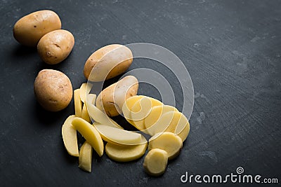 Fresh Potato prepare Stock Photo