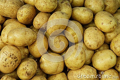 Potatoes at a local ourdoor market in Metro Manila, Philippines Stock Photo