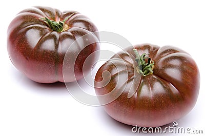 Fresh purple tomatoes Stock Photo