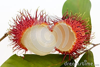 Fresh rambutan fruit Stock Photo