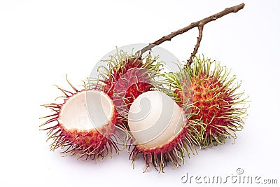 Fresh rambutan fruit Stock Photo