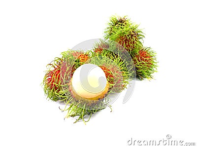 Fresh rambutan fruite Stock Photo