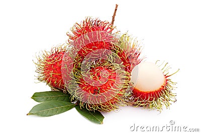 Fresh rambutan Stock Photo