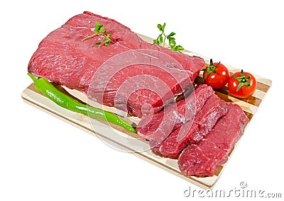 Fresh raw beef steak Stock Photo