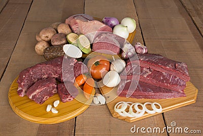 Fresh Raw Meat Stock Photo