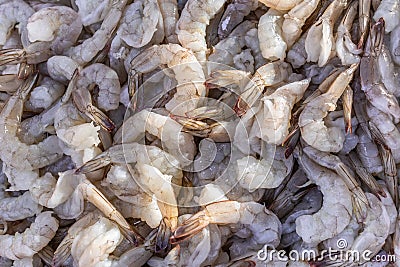 Fresh raw shrimp for seafood ingredient cooking Stock Photo