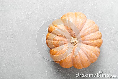 Fresh raw whole butternut squash, copy space for text Stock Photo