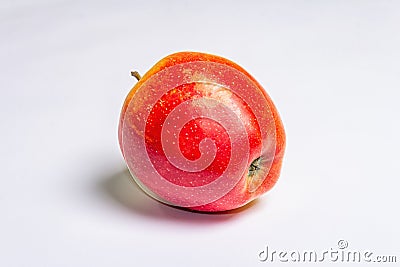 Fresh red apple isolated on white background Stock Photo