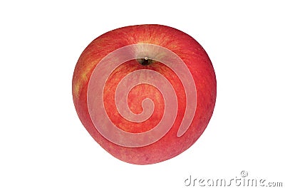 Fresh red apple isolated on white background. Stock Photo