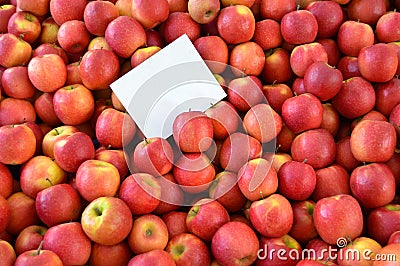 Fresh red apple sold in the neighborhood market Stock Photo