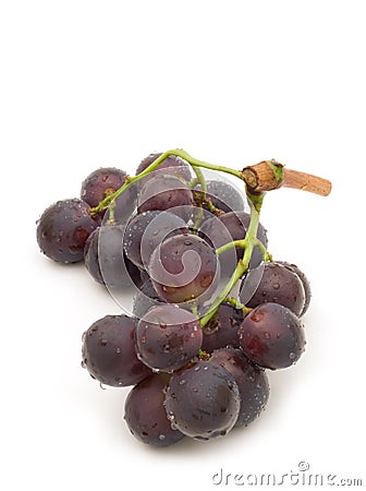 Fresh red grape Stock Photo