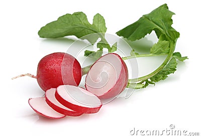 Fresh red radish Stock Photo