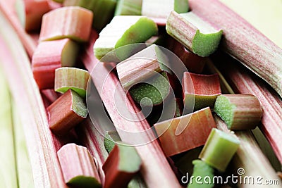 Fresh rhubarb Stock Photo