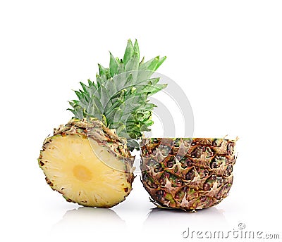 Fresh ripe cut juicy pineapple for healthy nutrition Stock Photo