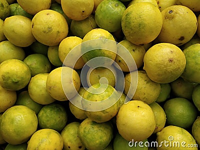 Fresh and ripe Indian lemon Stock Photo