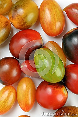 Fresh ripe mixed tomato Stock Photo