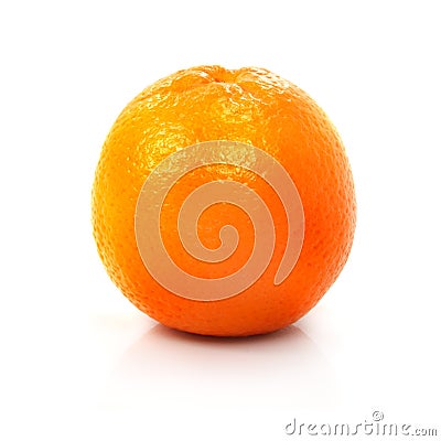 Fresh ripe orange fruit isolated on the white Stock Photo