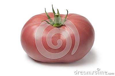 Fresh ripe pink beef tomato Stock Photo