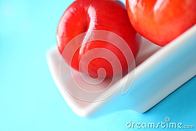 Fresh ripe plums Stock Photo