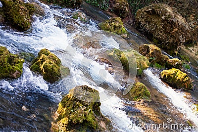 Fresh river courses Stock Photo