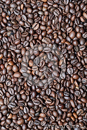 Fresh roasted coffee beans Stock Photo