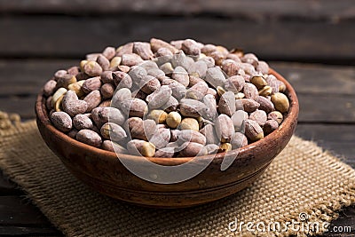 Fresh Rosted Peanuts Stock Photo