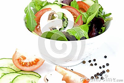 Fresh salad Stock Photo