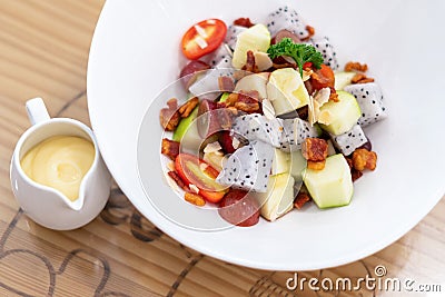 Fresh salad healthy fresh fruit salad Stock Photo