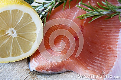 Fresh salmon Stock Photo