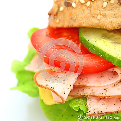 Fresh sandwich Stock Photo