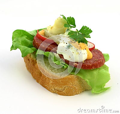 Fresh sandwich Stock Photo
