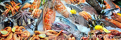 Fresh seafood Stock Photo