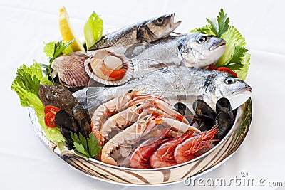 Fresh seafood. Stock Photo