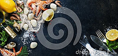 Fresh seafood Stock Photo