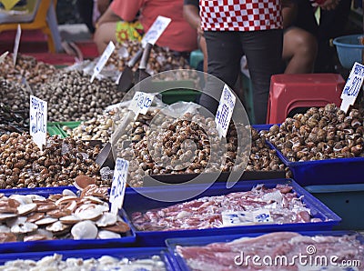 Fresh seafood Stock Photo
