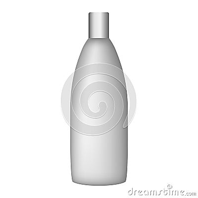 Fresh shower bottle mockup, realistic style Cartoon Illustration